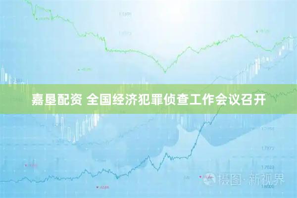 嘉垦配资 全国经济犯罪侦查工作会议召开