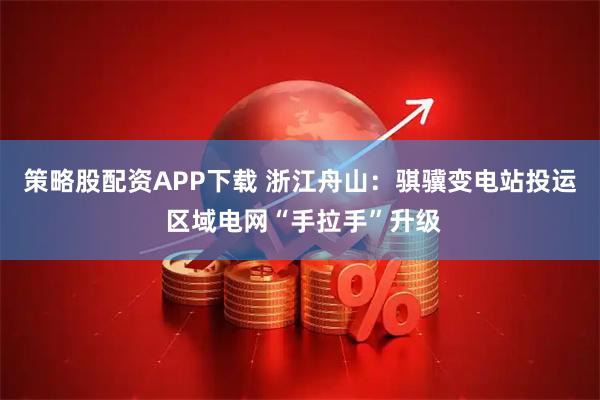 策略股配资APP下载 浙江舟山：骐骥变电站投运 区域电网“手拉手”升级